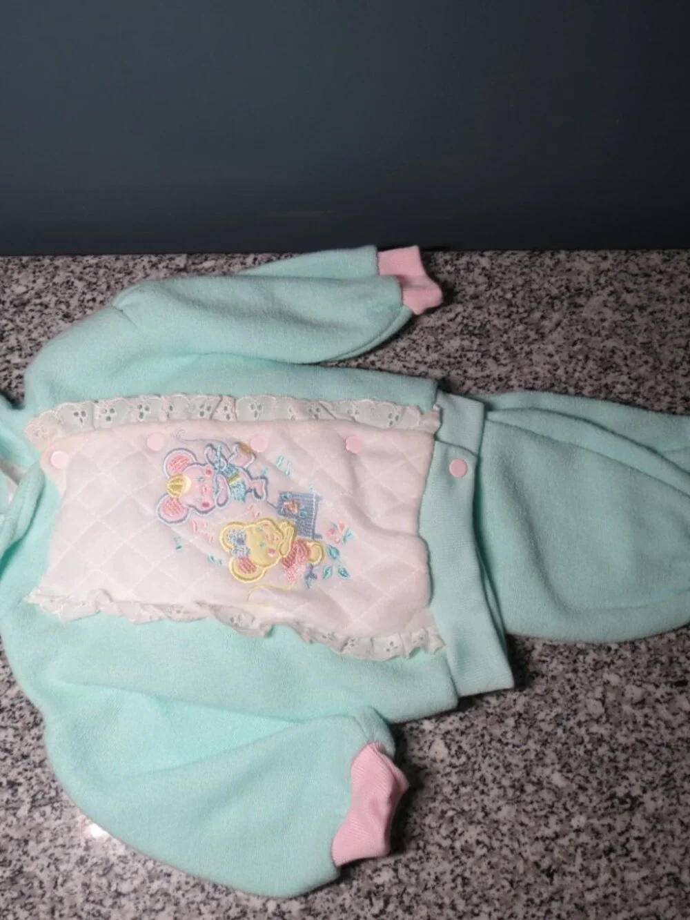 New Without Tags Childwise 3-6 Months Two Piece Girls Hoodie and Pants - Vintage